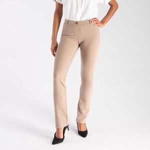 NWOT Betabrand Dress Pant Yoga Pants Khaki Twill